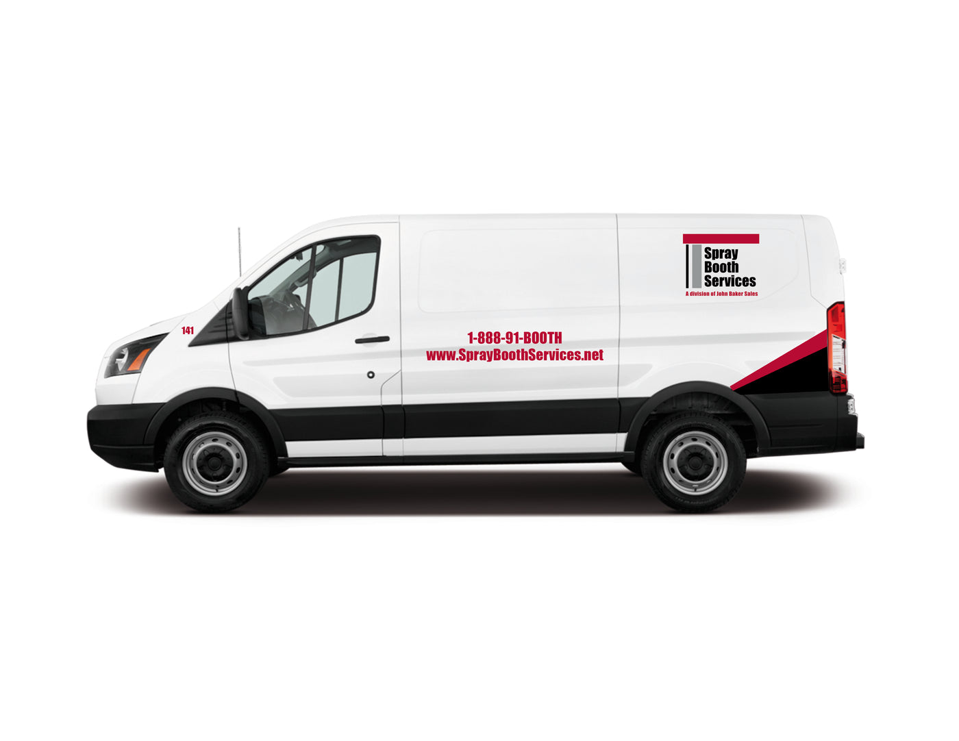 Spray Booth Services specialist on site at a customer paint booth